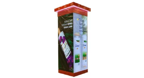 Custom LED Screen, pillar shape
