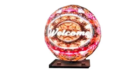 Custom LED screen, sphere shape