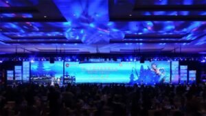 Rental of LED screen indoor for World Chinese Entrepreneur