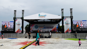 Rental LED screen for outdoor at Ancol