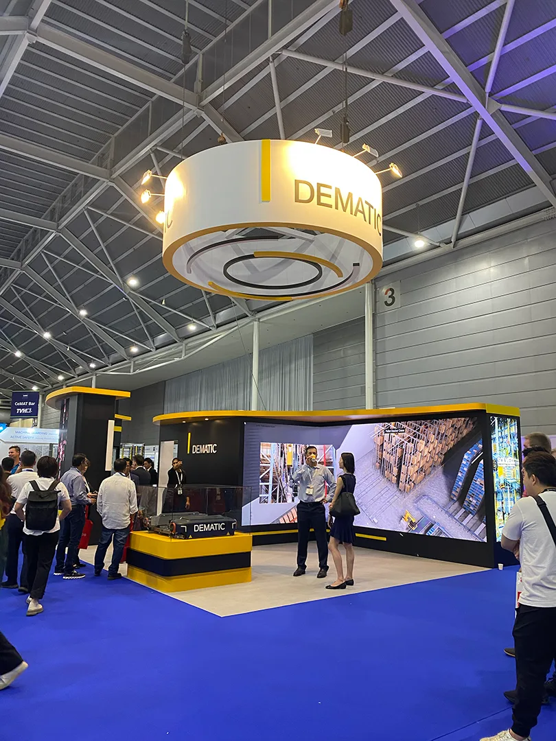 Digital display in Singapore, large LED screen at Exhibition booth in Expo Singapore